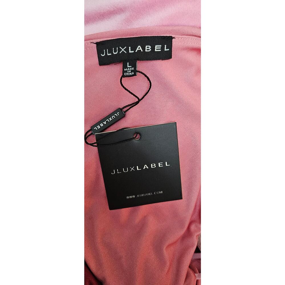 #137 MSRP $93 NWT JLUXLABEL EDGE OF ROMANCE PINK OMBRE MULTI-WAY ♡SIZE L♡ - Picture 6 of 8